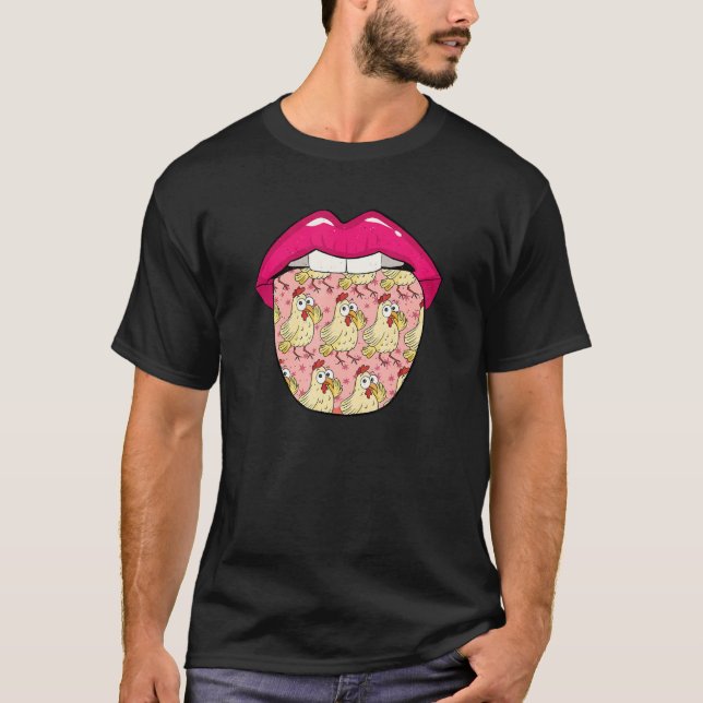 T-shirt Lèvre de poule Œufs   Ferme Agriculture Agriculteu (Devant)