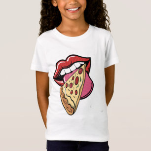 T-Shirt Lèvres à la pizza
