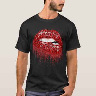 T-shirt Lèvres Ados du coeur rouge
