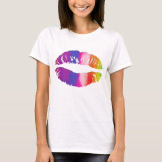 T-shirt Lèvres Arc-en-ciel