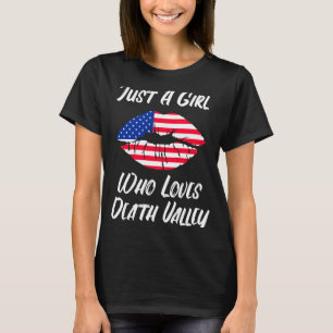T-shirt Lèvres Bouche Amour Drapeau Américain Vallée de la