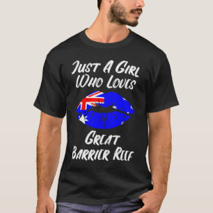 T-shirt Lèvres Bouche Amour Drapeau Australien Grande Barr