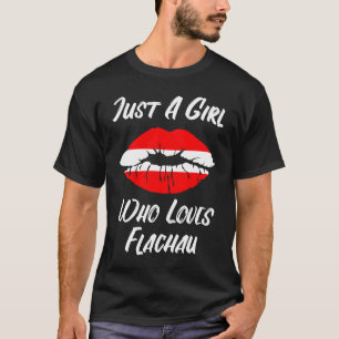 T-shirt Lèvres Bouche Amour Drapeau Autriche Flachau