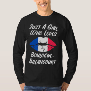 T-shirt Lèvres Bouche Amour Drapeau Français Boulogne Bill