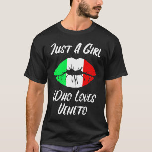T-shirt Lèvres Bouche Amour Drapeau Italien Vénitien