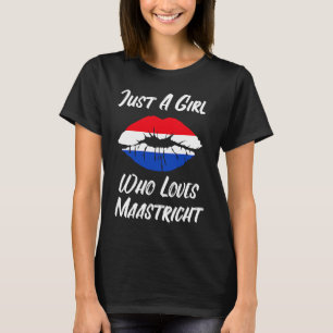T-shirt Lèvres Bouche Amour Holland Drapeau Maastricht