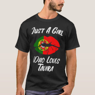 T-shirt Lèvres Bouche Amour Portugais Drapeau Tavira