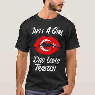 T-shirt Lèvres Bouche Amour Turc Drapeau Trabzon