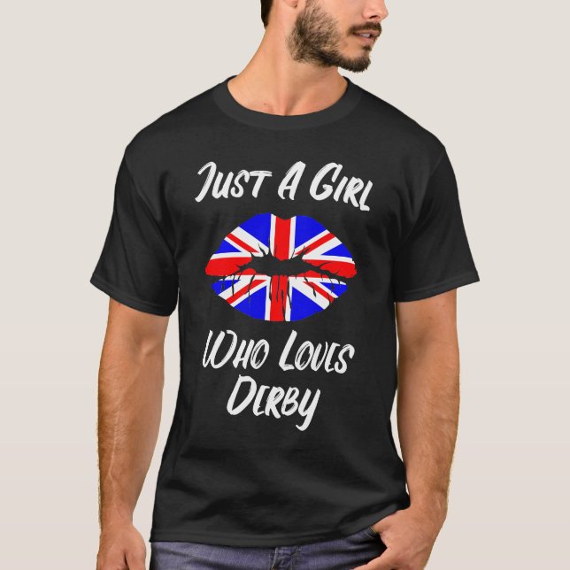 T-shirt Lèvres Bouche Amour Union Jack Drapeau Drapeau (Devant)