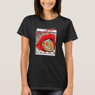T-shirt Lèvres Candy Lollipop Hommes Femmes Idée Hip hop