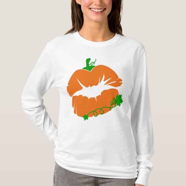 T-shirt Lèvres citrouilles (Devant)