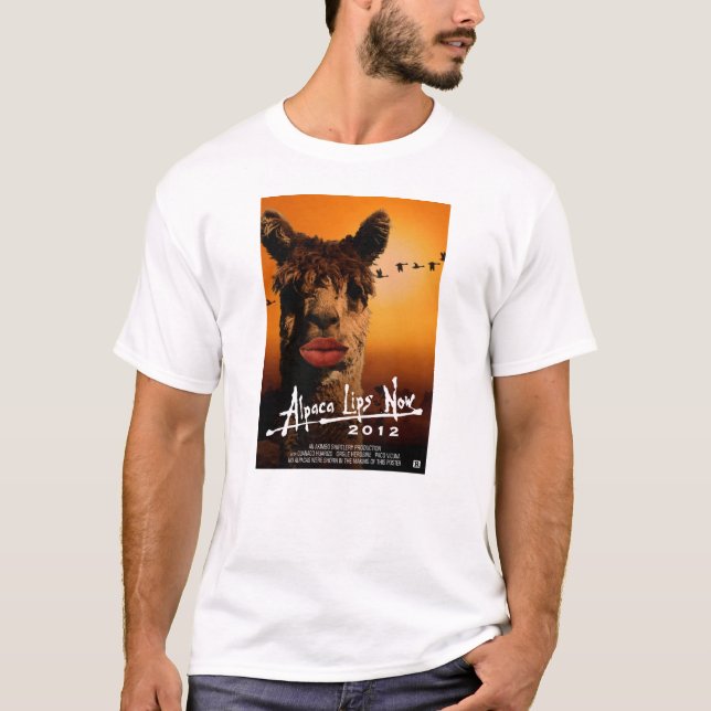 T-shirt Lèvres d'alpaga maintenant (Devant)