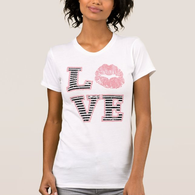 T-shirt Lèvres d'amour (Devant)