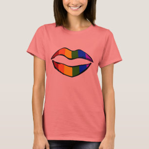 T-shirt Lèvres d'arc-en-ciel