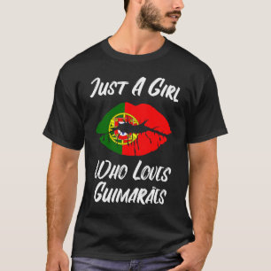 T-shirt Lèvres et bouche amour drapeau portugais de Guimar