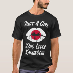T-shirt Lèvres et la bouche amour drapeau japonais Kamikoc