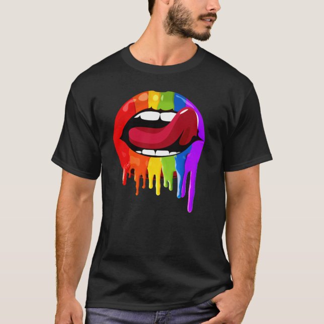 T-shirt Lèvres fierté (Devant)