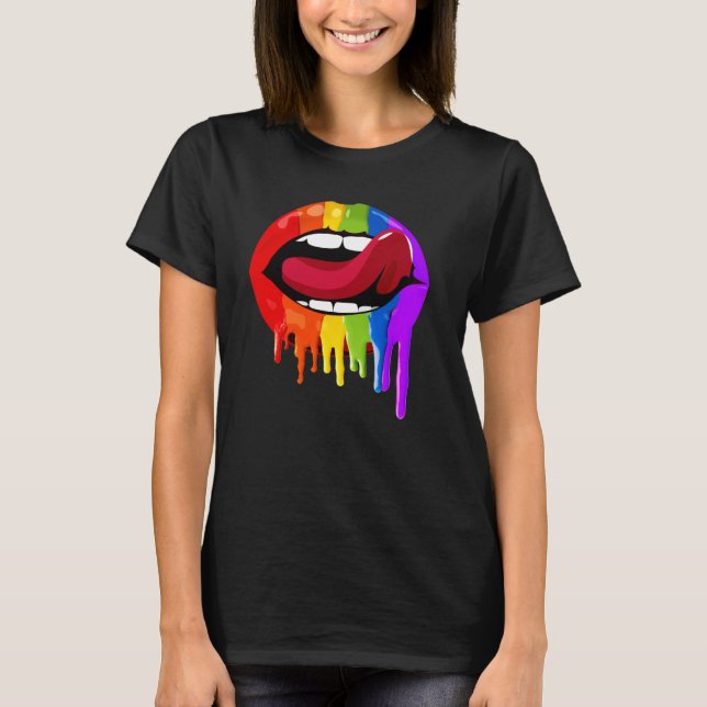 T-shirt Lèvres fierté (Devant)