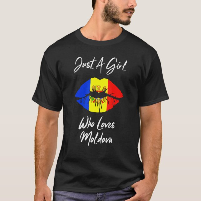 T-shirt Lèvres Filles Drapeau Amour Drapeau Mouldew (Devant)