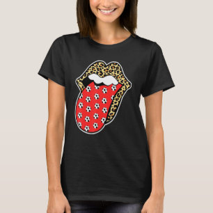 T-shirt Lèvres léopard Soccer Tongue Sticout