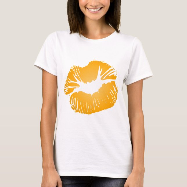 T-shirt Lèvres oranges (Devant)