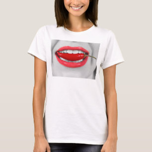 T-shirt Lèvres piment