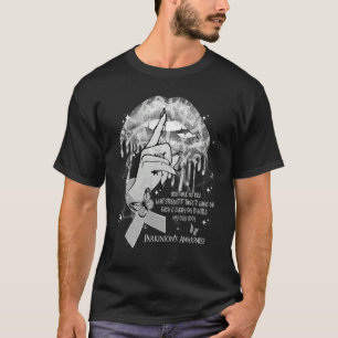 T-shirt Lèvres qui dégoulinent Papillons Femmes Sensibilis