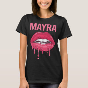 T-shirt Lèvres roses - Mayra Nom