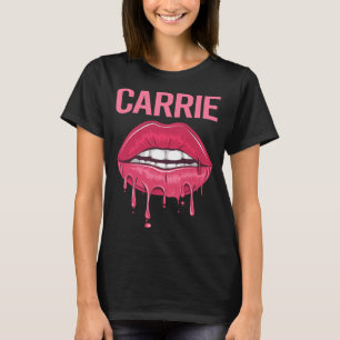T-shirt Lèvres roses - Nom du transporteur