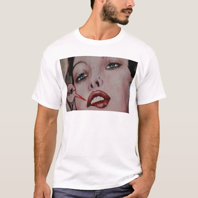 T-shirt Lèvres rouges (Devant)