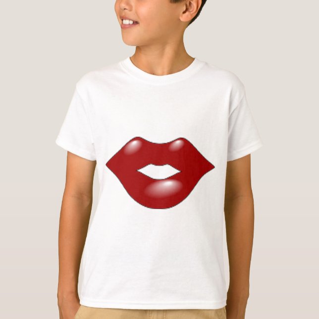 T-shirt Lèvres rouges (Devant)