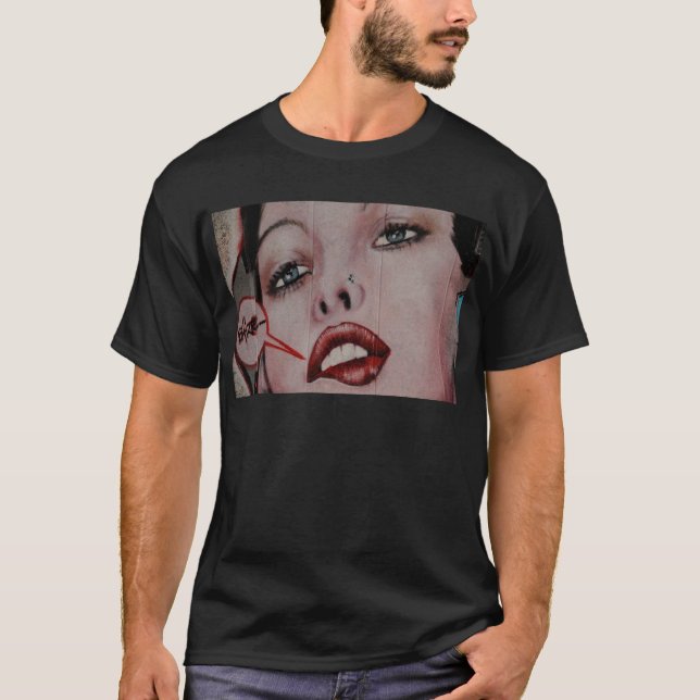 T-shirt Lèvres rouges (Devant)