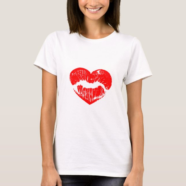 T-shirt Lèvres rouges (Devant)