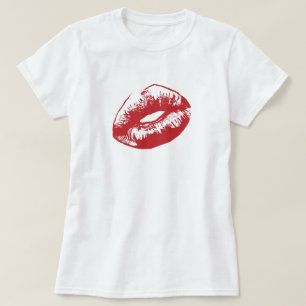 T-shirt Lèvres rouges