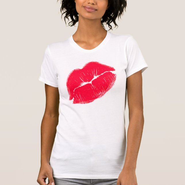 T-shirt Lèvres rouges de Kissy (Devant)