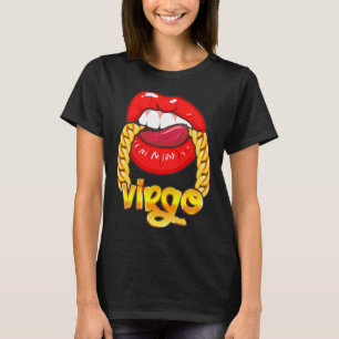 T-shirt Lèvres sensuelles de femme tenant le signe zodiaqu