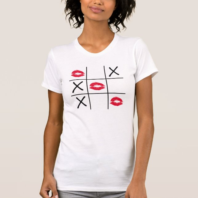 T-shirt Lèvres Tic Tac Toe (Devant)