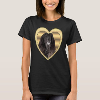 T-shirt Lévrier Afghan  Lévrier Afghan Chien Cœur   Lévrie