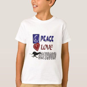 T-SHIRT LÉVRIER D'AMOUR DE PAIX