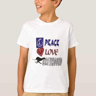 T-SHIRT LÉVRIER D'AMOUR DE PAIX