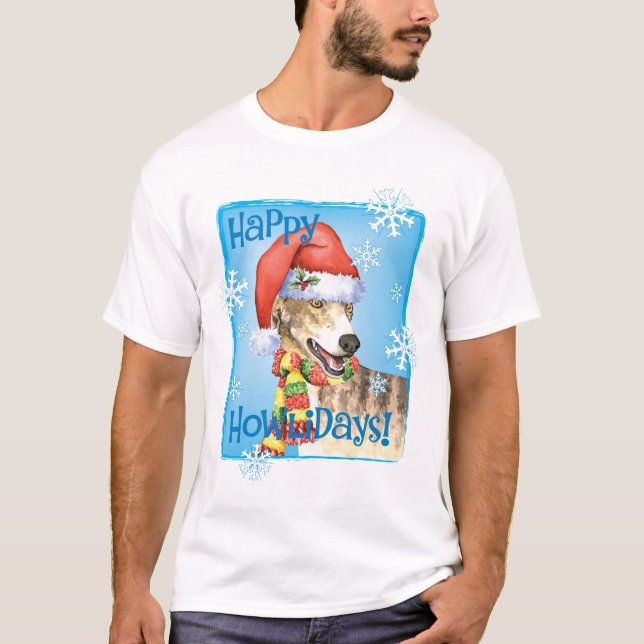 T-shirt Lévrier heureux de Howliday (Devant)