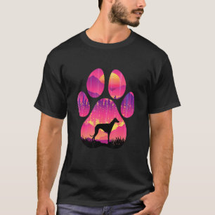 T-shirt Lévrier Patte Maman Papa Chien Femmes Hommes