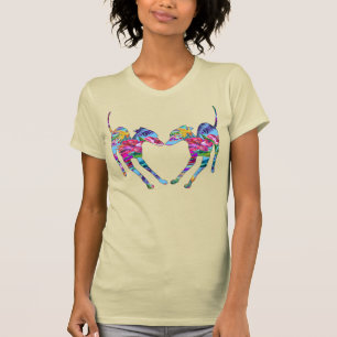 T-shirt Lévriers Italiens Tropicaux