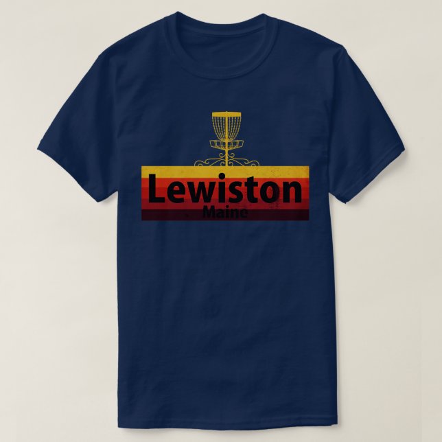 T-shirt Lewinston Disk Golf Maine (Design devant)