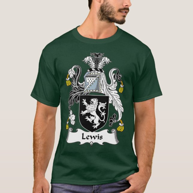 T-shirt Lewis Armoiries Wales Family Crest (Devant)