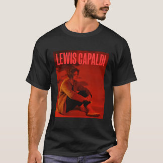 T-shirt Lewis Capaldi €"Couverture d'album Texte rouge
