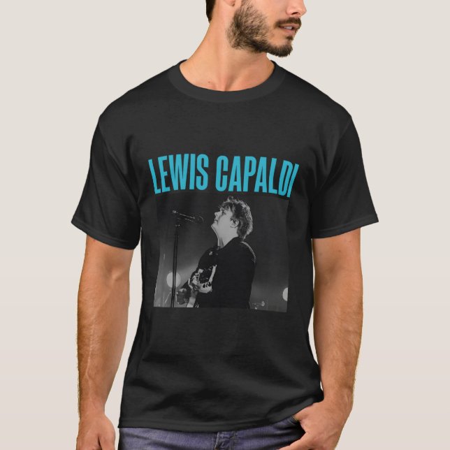 T-shirt Lewis Capaldi – Photo en direct (Devant)