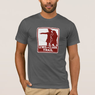 T-shirt Lewis et Clark, signe de guide du trafic,