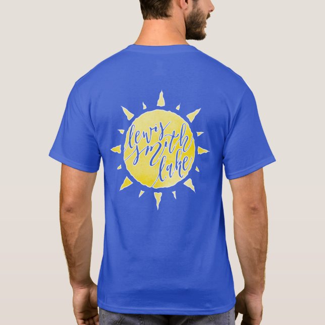 T-shirt Lewis Smith Lake Sunshine Calligraphie double face (Dos)
