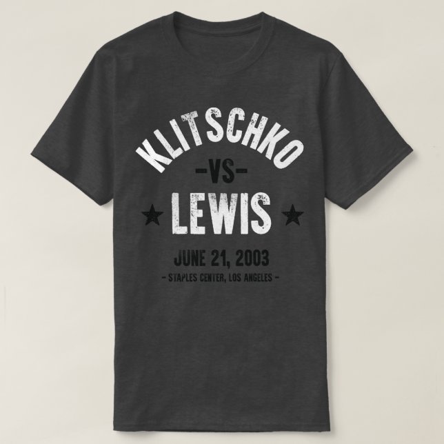 T-shirt Lewis vs Klitschko (Design devant)